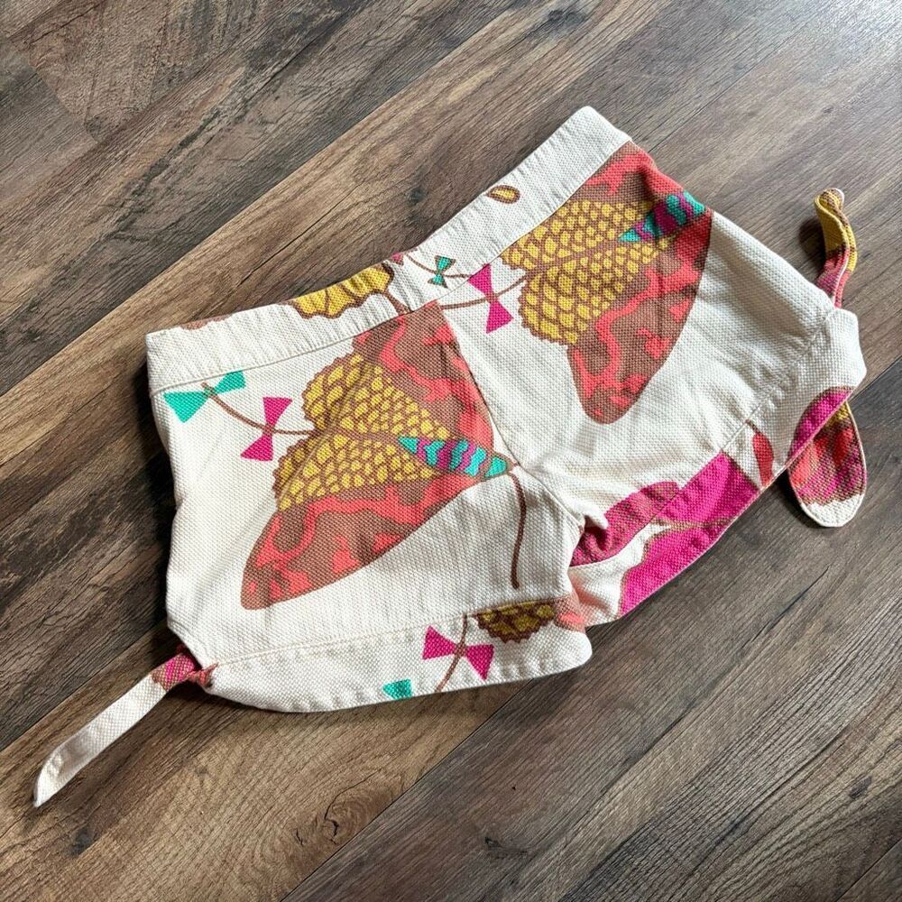 Judith March Retro Cream Butterfly Shorts Women's S Vintage Inspired Preppy Y2K - Picture 2 of 9